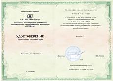 Образец документа по программе: современные подходы и методика технологии работы социального педагога